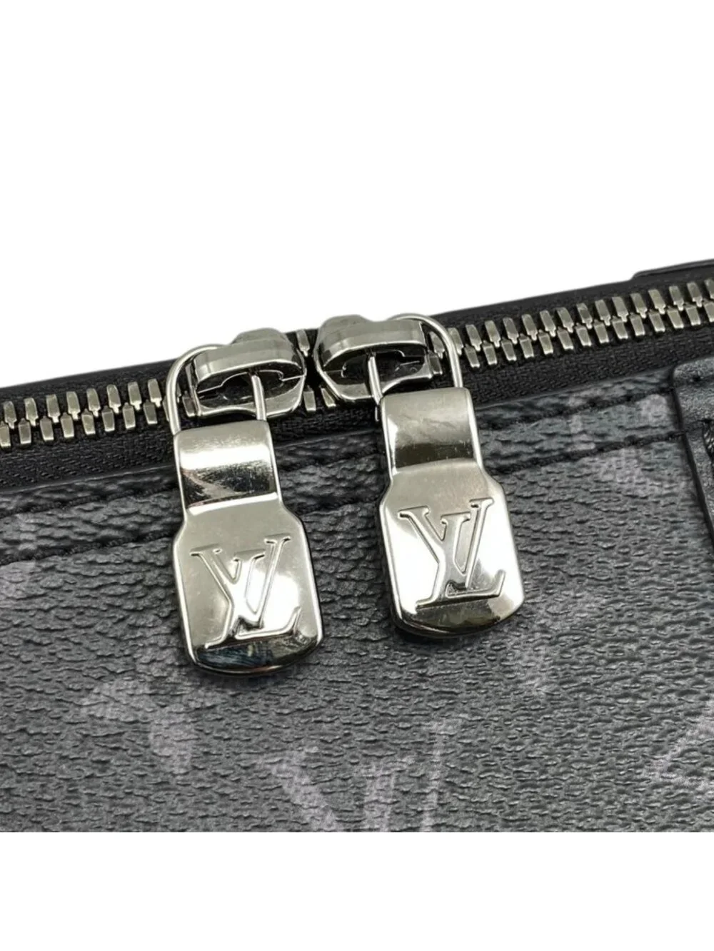 Louis Vuitton City Keepall Shoulder Bag Monogram Eclipse Black Gray